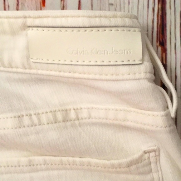 Calvin Klein Jeans White Stretchy 30X32 - Picture 8 of 10